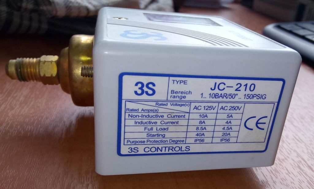 Pressure Switch 3S JC210 Tritunggal TTP